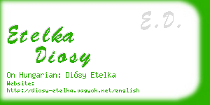 etelka diosy business card